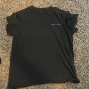 Columbia Black Tee with cool back print